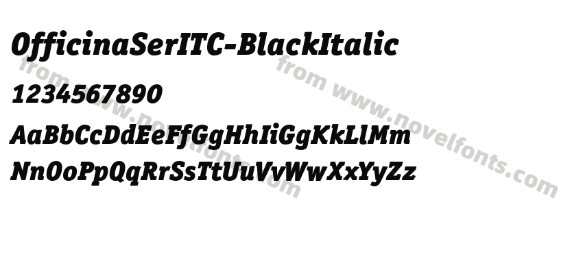 OfficinaSerITC-BlackItalicPreview