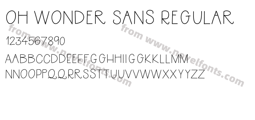 Oh Wonder Sans RegularPreview