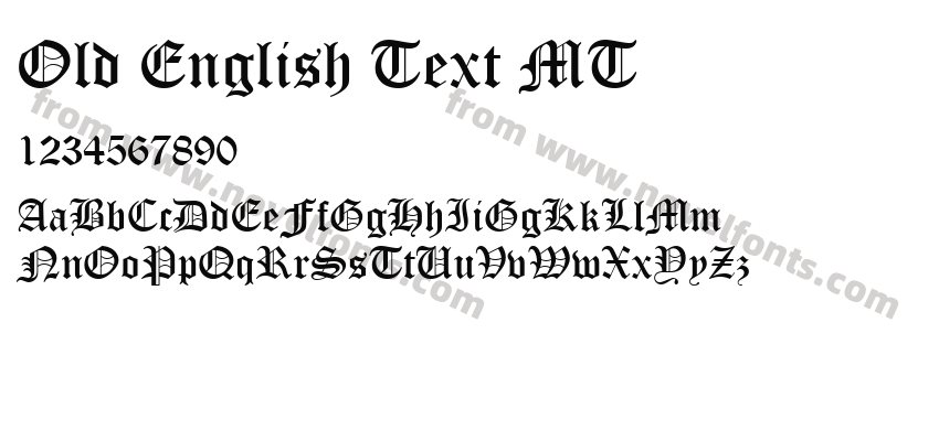 Old English Text MTPreview