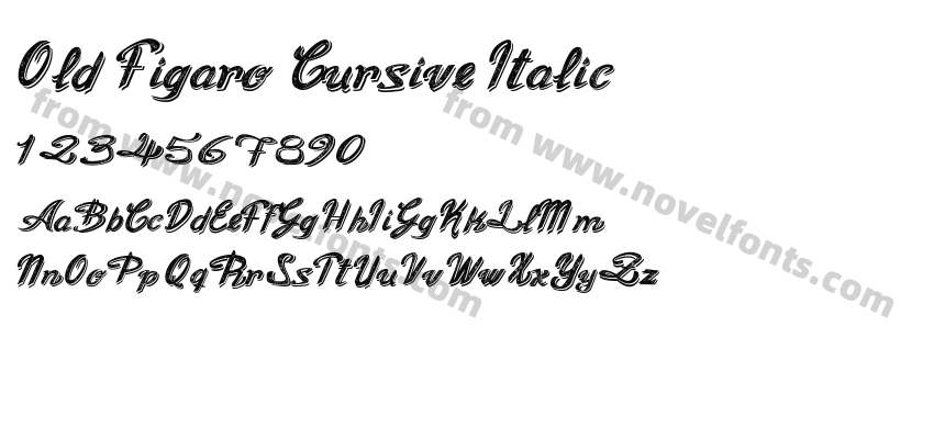 Old Figaro Cursive ItalicPreview