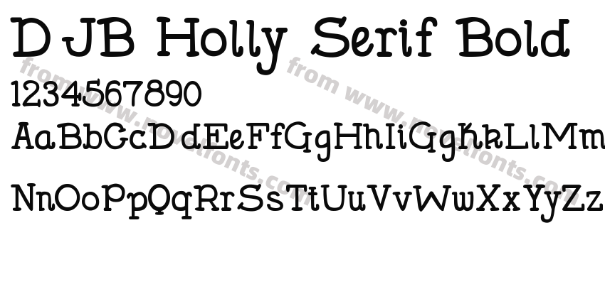 DJB Holly Serif BoldPreview