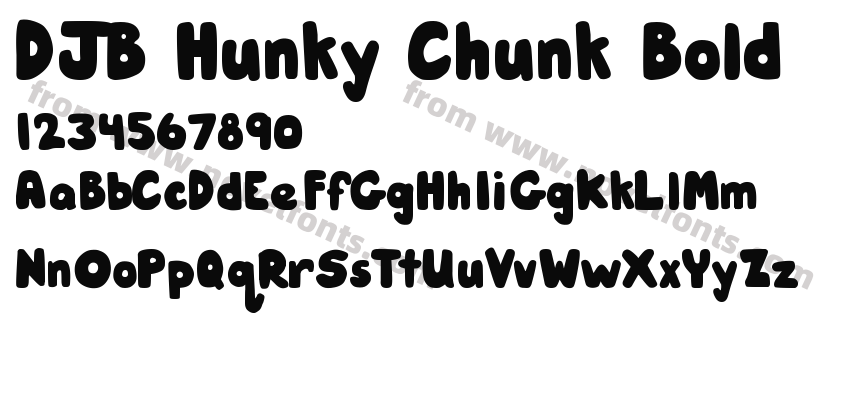 DJB Hunky Chunk BoldPreview