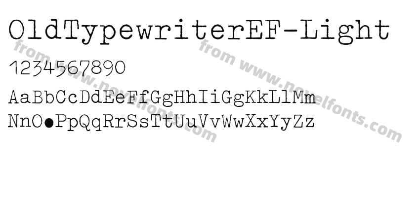 OldTypewriterEF-LightPreview