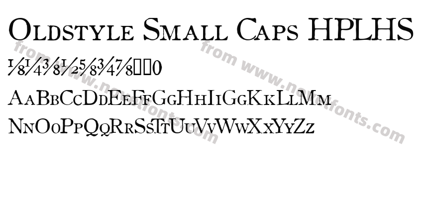 Oldstyle Small Caps HPLHSPreview