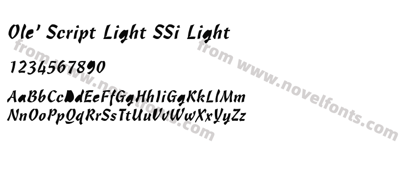 Ole' Script Light SSi LightPreview