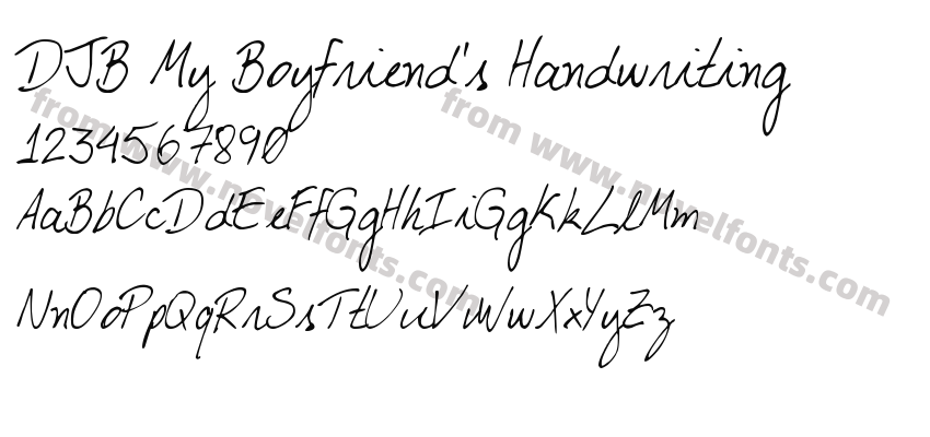 DJB My Boyfriend's HandwritingPreview