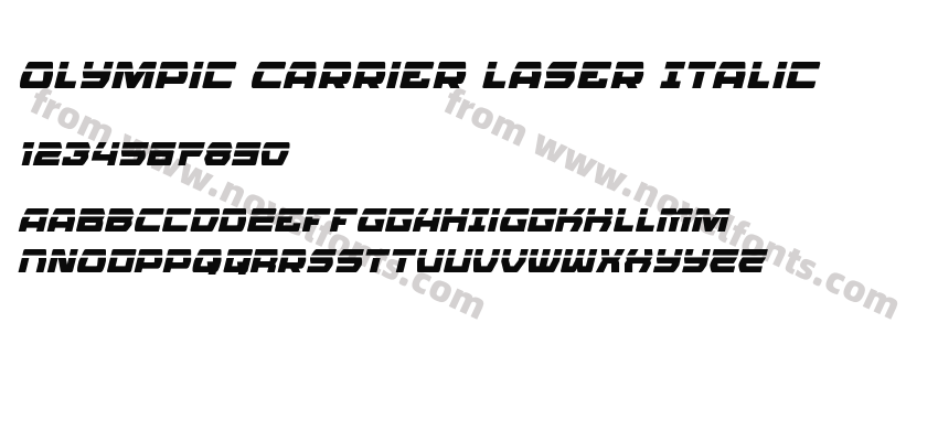 Olympic Carrier Laser ItalicPreview