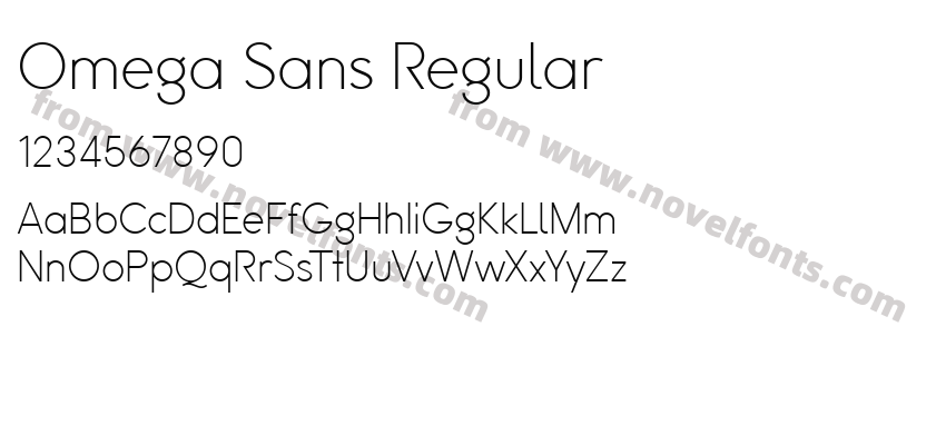 Omega Sans RegularPreview