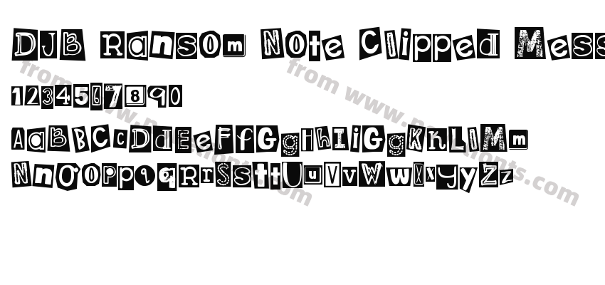 DJB Ransom Note Clipped MessyPreview