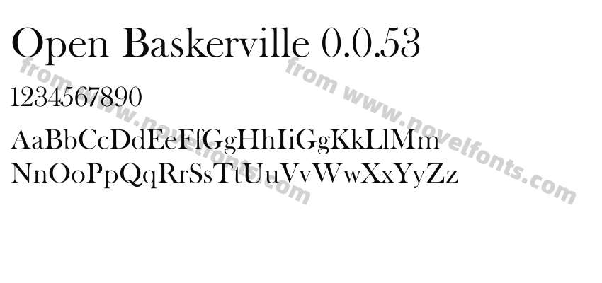 Open Baskerville 0.0.53Preview