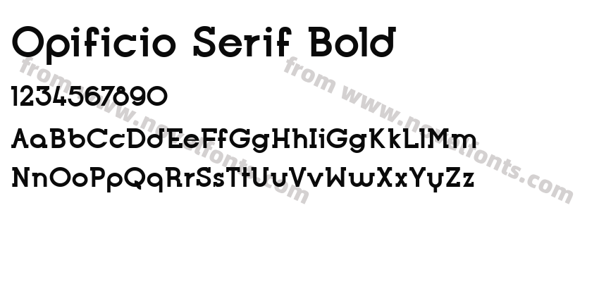 Opificio Serif BoldPreview