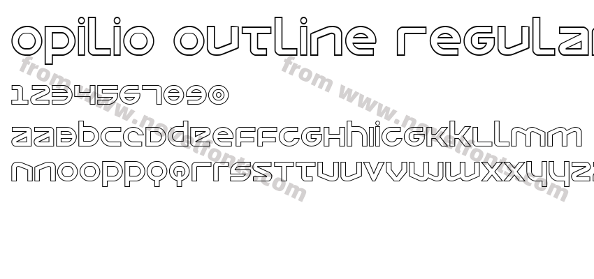 Opilio Outline RegularPreview