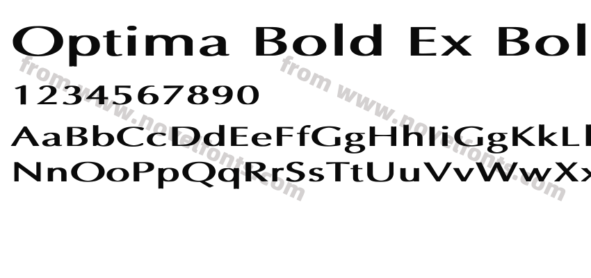 Optima Bold Ex BoldPreview