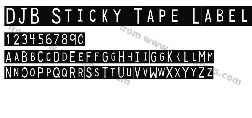 DJB Sticky Tape LabelsPreview