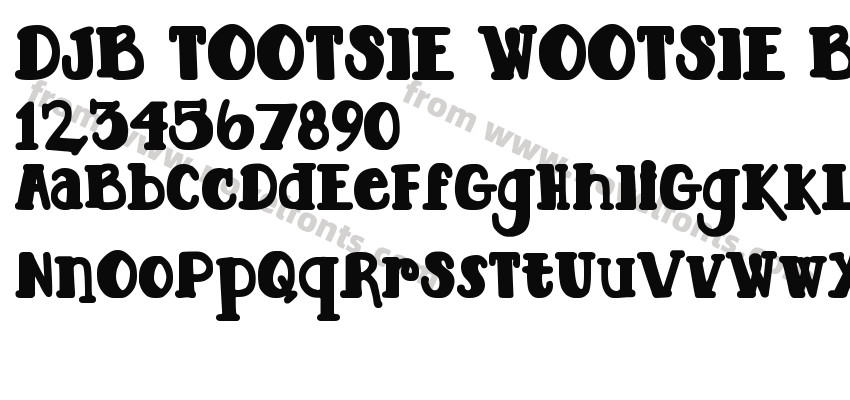 DJB TOOTSIE WOOTSIE BOLD BoldPreview