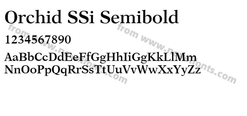 Orchid SSi SemiboldPreview