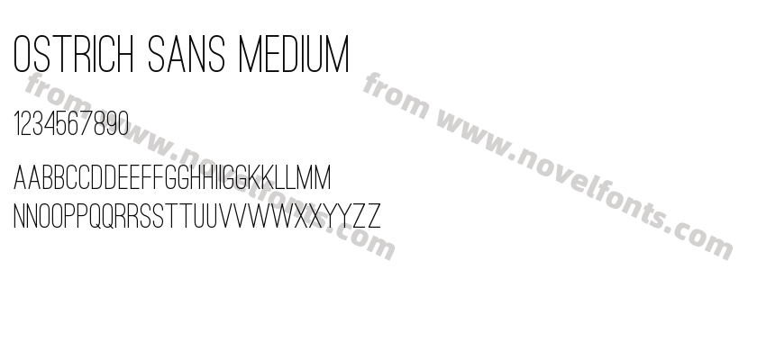 Ostrich Sans MediumPreview