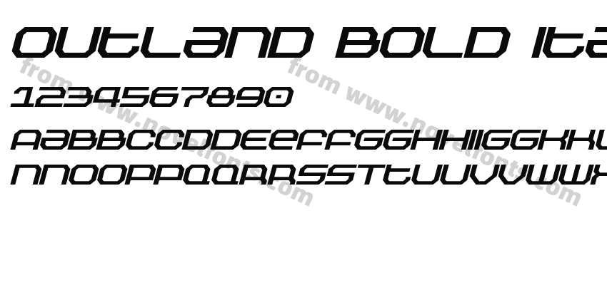 Outland Bold ItalicPreview