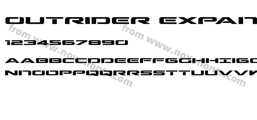 Outrider Expanded BoldPreview