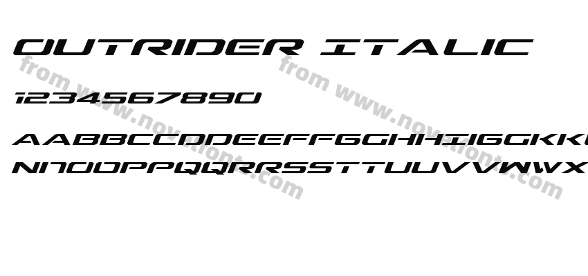 Outrider ItalicPreview