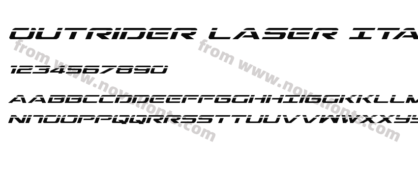 Outrider Laser ItalicPreview