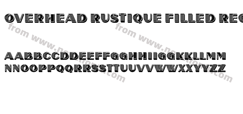 Overhead Rustique Filled RegularPreview