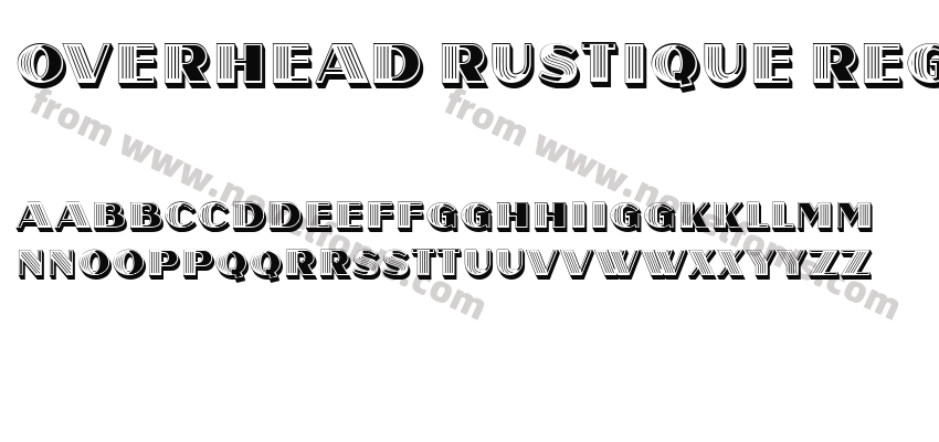 Overhead Rustique RegularPreview