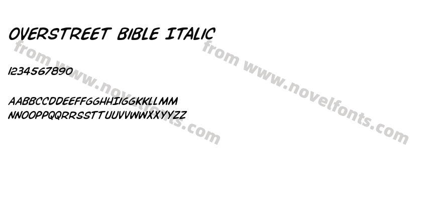 Overstreet Bible ItalicPreview