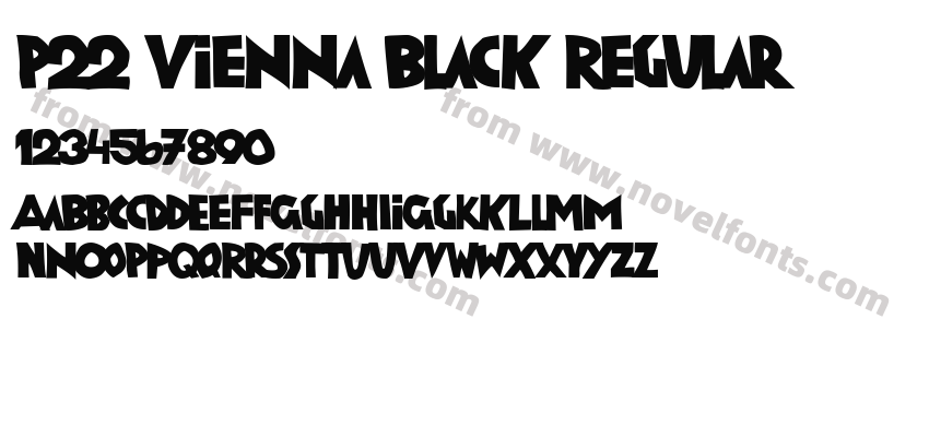 P22 Vienna Black RegularPreview