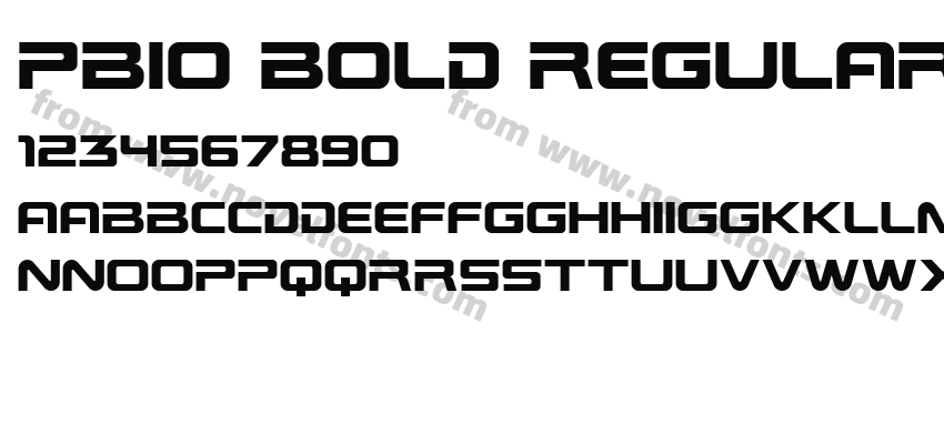 PBIO Bold RegularPreview