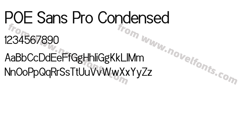 POE Sans Pro CondensedPreview