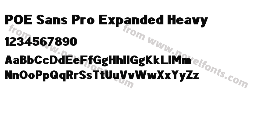 POE Sans Pro Expanded HeavyPreview