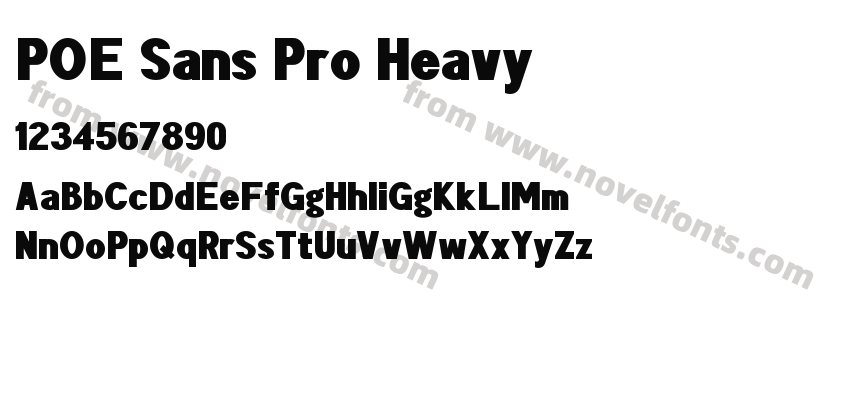 POE Sans Pro HeavyPreview