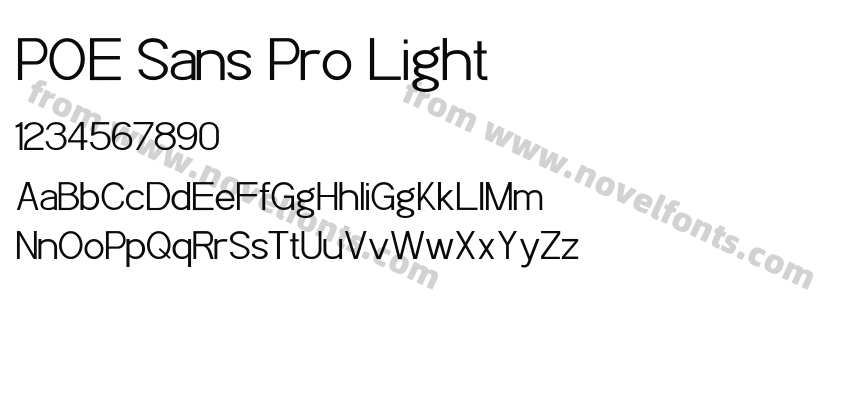 POE Sans Pro LightPreview