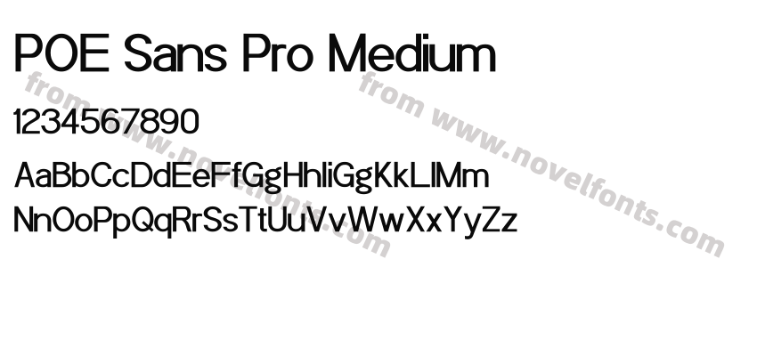 POE Sans Pro MediumPreview