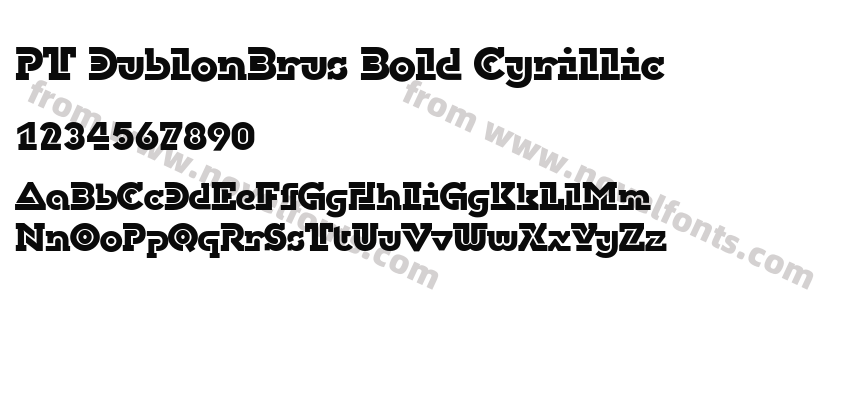 PT DublonBrus Bold CyrillicPreview