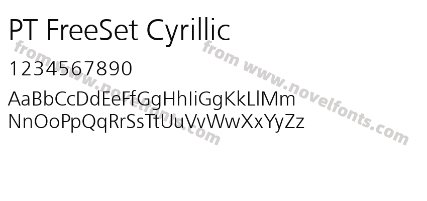 PT FreeSet CyrillicPreview