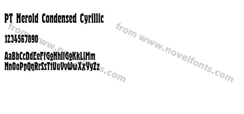 PT Herold Condensed CyrillicPreview