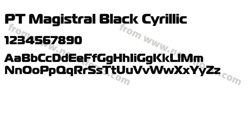 PT Magistral Black CyrillicPreview