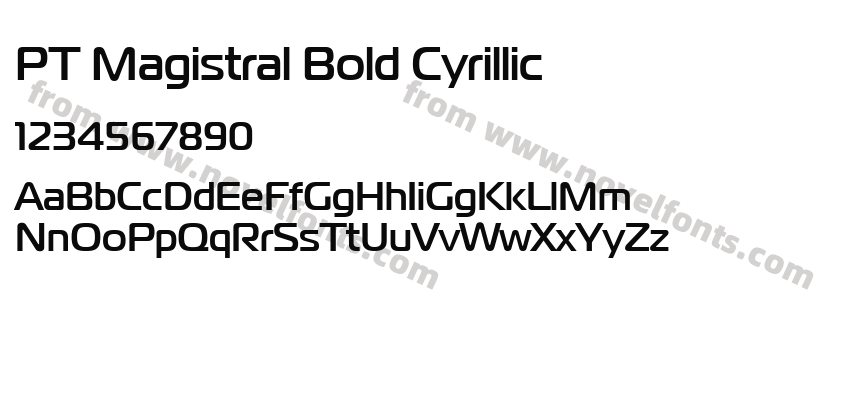 PT Magistral Bold CyrillicPreview