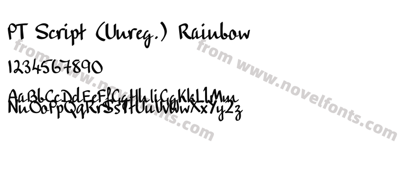 PT Script (Unreg.) RainbowPreview