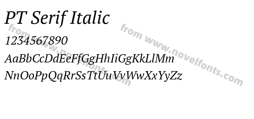 PT Serif ItalicPreview