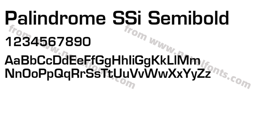 Palindrome SSi SemiboldPreview