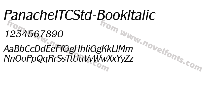 PanacheITCStd-BookItalicPreview