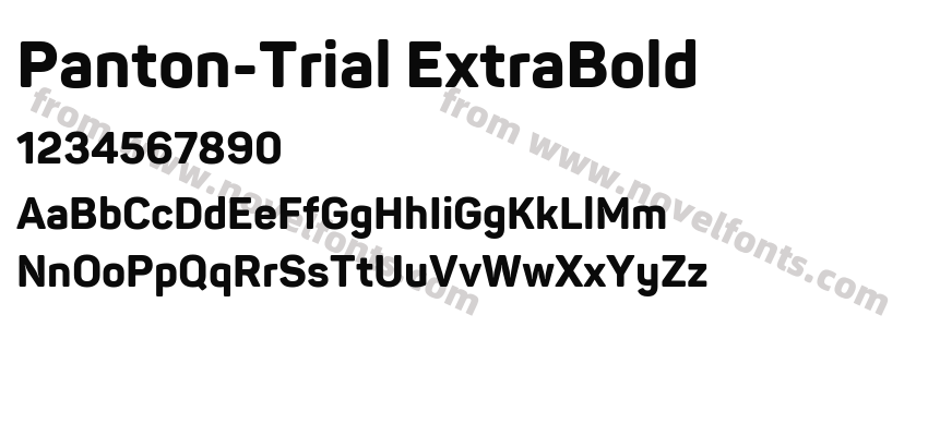 Panton-Trial ExtraBoldPreview