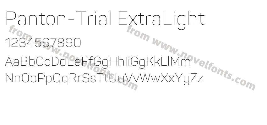 Panton-Trial ExtraLightPreview