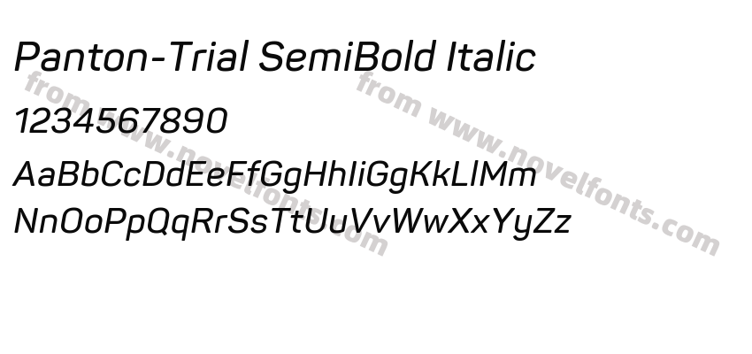 Panton-Trial SemiBold ItalicPreview