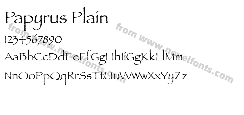 Papyrus PlainPreview