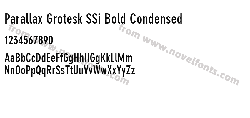 Parallax Grotesk SSi Bold CondensedPreview