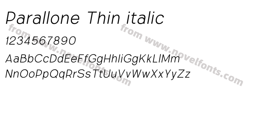 Parallone Thin italicPreview